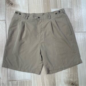 Haggar Tan Flat Front Shorts
